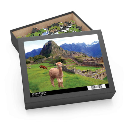 Machu Picchu Hermey the Alpaca Puzzle — Scenic Peru Landscape Jigsaw 252 pcs