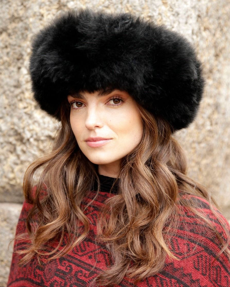 100% Baby Alpaca Fur Hat – Handmade in Peru