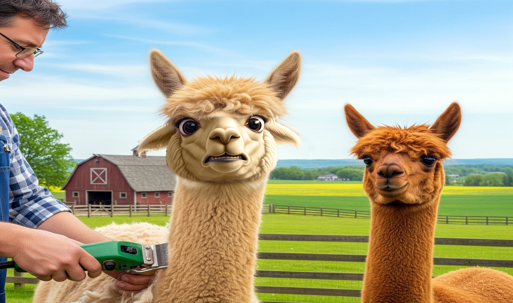 Hermey the Alpaca Gets a Haircut 